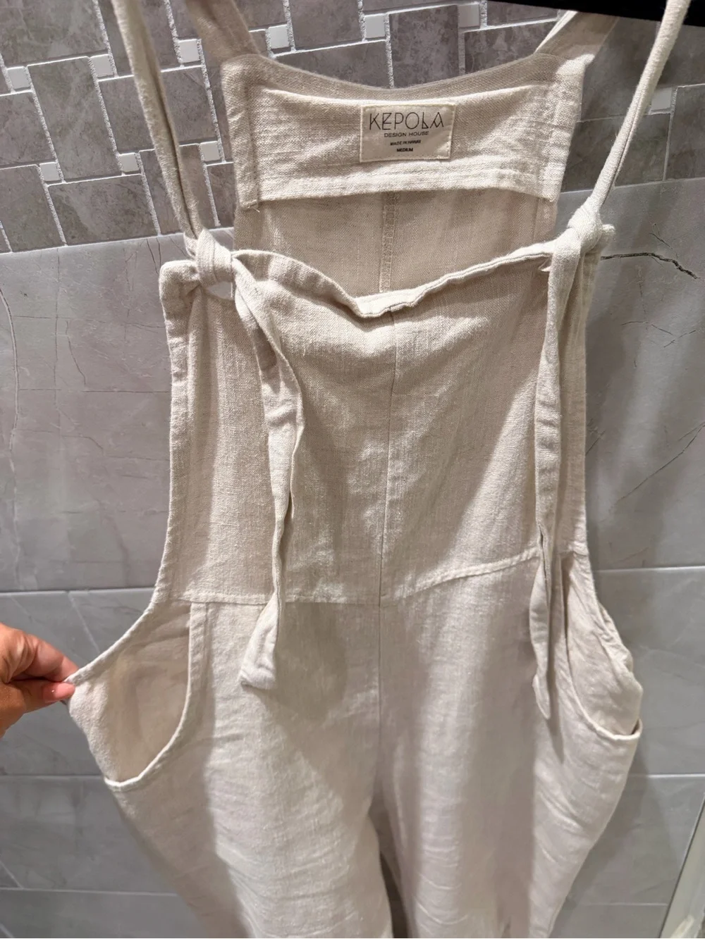 Kepola Design House | The London Overall | Oyster | Size Medium